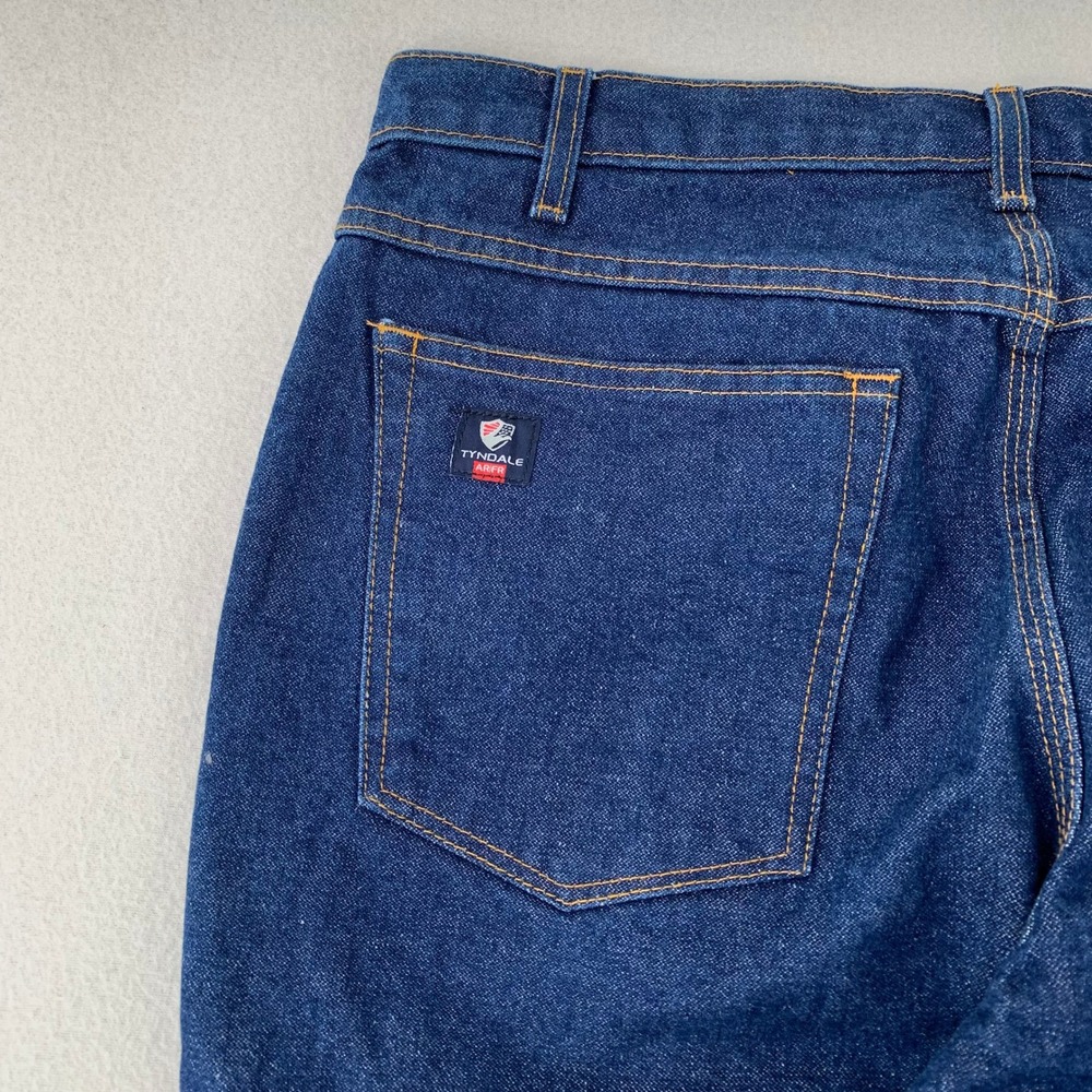 Tyndale‎ Workwear FR Jeans Men 36x36 Blue Straight Flame Resistant Denim J230T